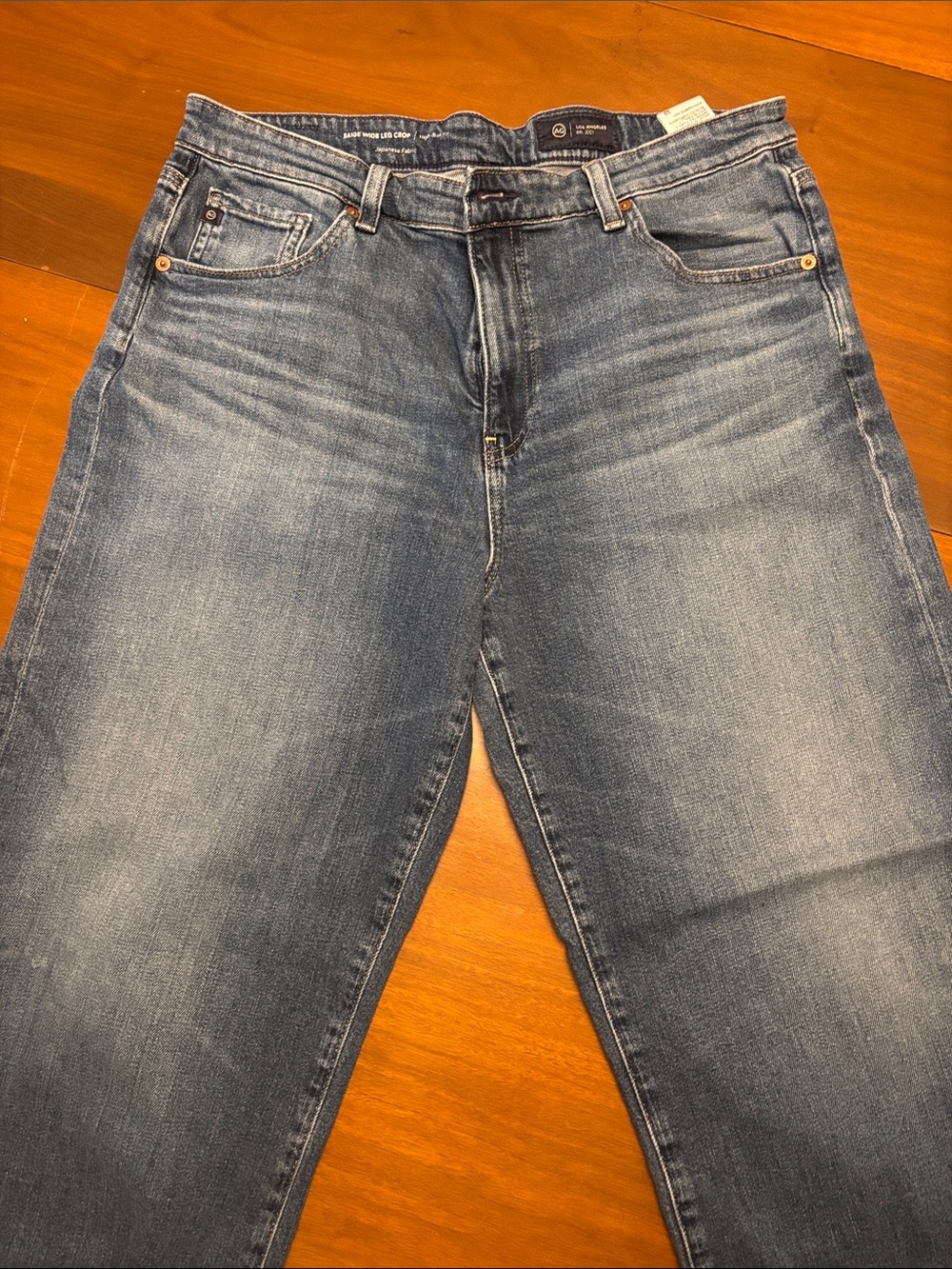 Ag Adriano Goldschmied Saige Wide Leg Crop Jeans